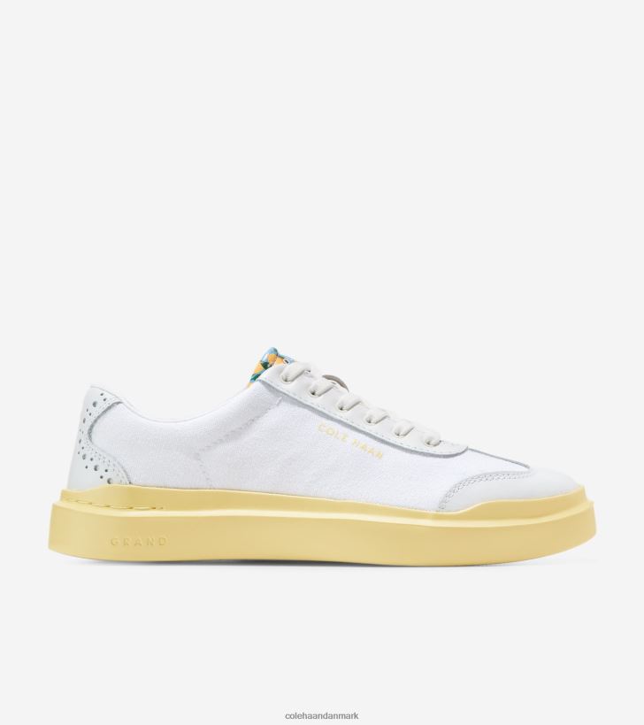 Cole Haan grandpro rally canvas t-toe sneaker optisk hvid-citron PPZZ2D39 Kvinder fodtøj