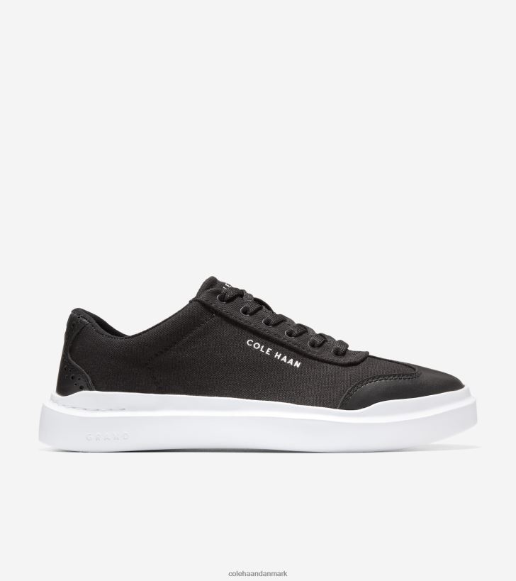 Cole Haan grandpro rally canvas t-toe sneaker sort-optisk hvid PPZZ2D40 Kvinder fodtøj