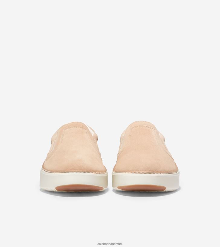 Cole Haan grandpro topspin slip-on sneaker sesam ruskind-elfenben-gummi PPZZ2D238 Kvinder fodtøj