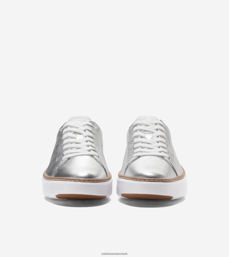 Cole Haan grandpro topspin sneaker sølv talkum-optik hvid PPZZ2D26 Kvinder fodtøj