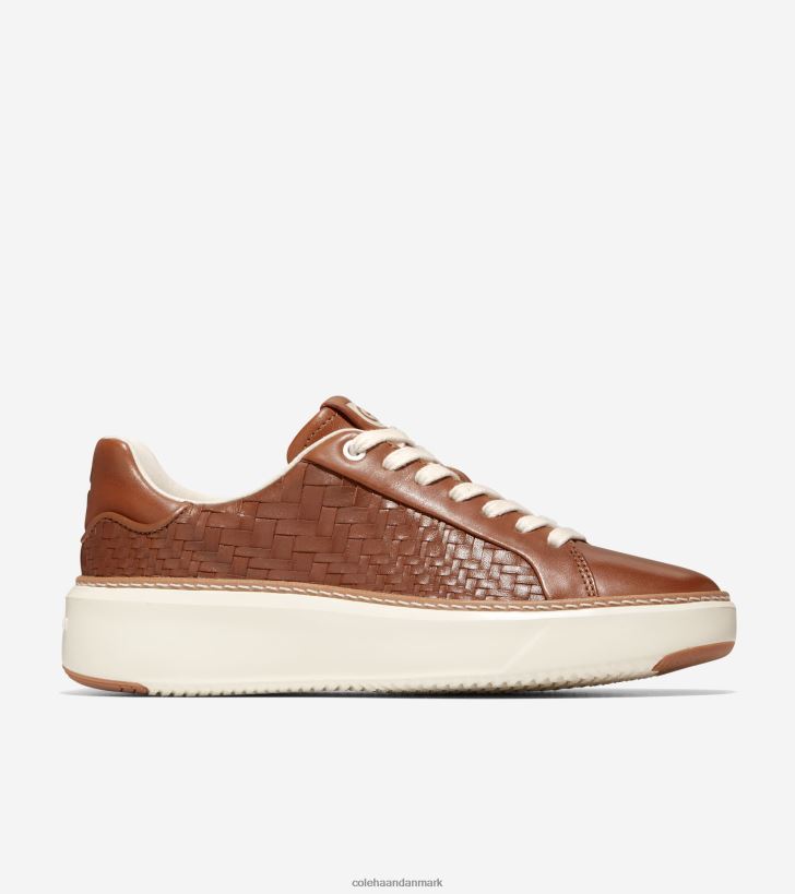Cole Haan grandpro topspin sneaker vævet pecan-optik hvid PPZZ2D25 Kvinder fodtøj