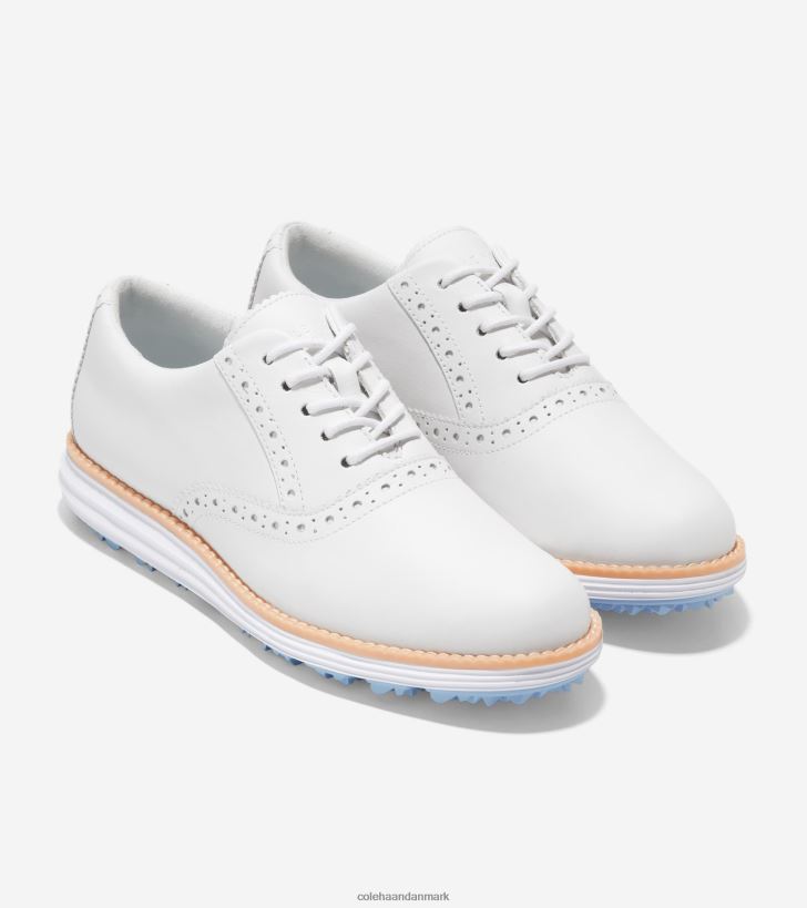 Cole Haan original grand shortwing golfsko optik hvid-blå-klokke PPZZ2D212 Kvinder fodtøj