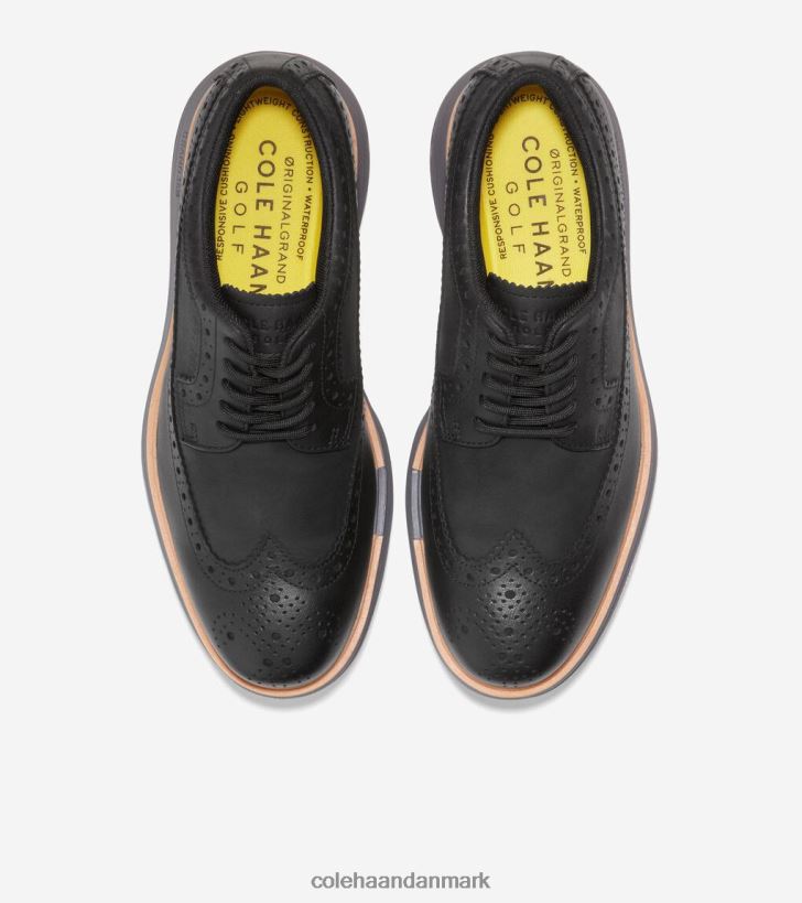 Cole Haan originalgrand tour golfsko sort-naturlig-stille nuance PPZZ2D201 Kvinder fodtøj