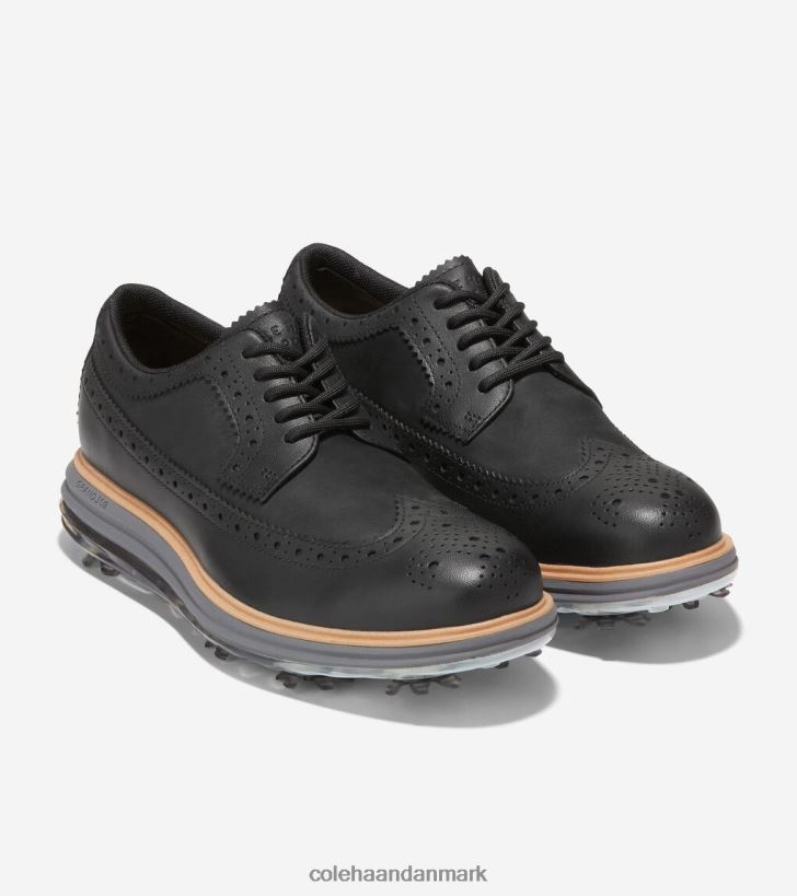 Cole Haan originalgrand tour golfsko sort-naturlig-stille nuance PPZZ2D201 Kvinder fodtøj