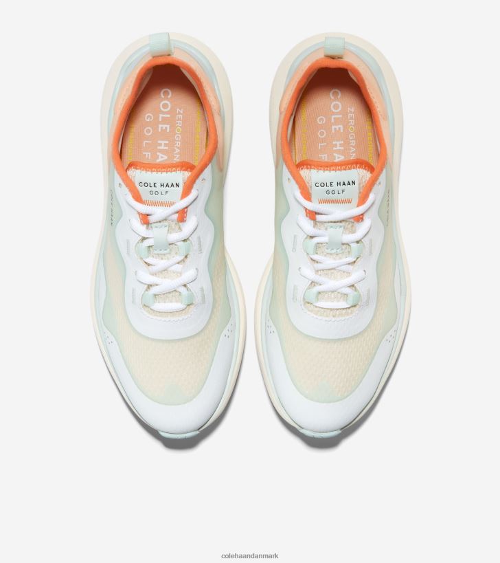 Cole Haan zerogrand fairway golfsko elfenben-optisk hvid-blå glas-fersken PPZZ2D119 Kvinder fodtøj