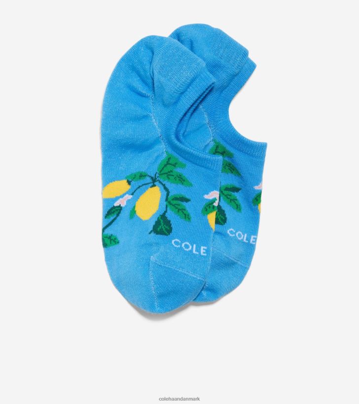 Cole Haan sneaker liner med citrontryk blå PPZZ2D522 Kvinder tilbehør