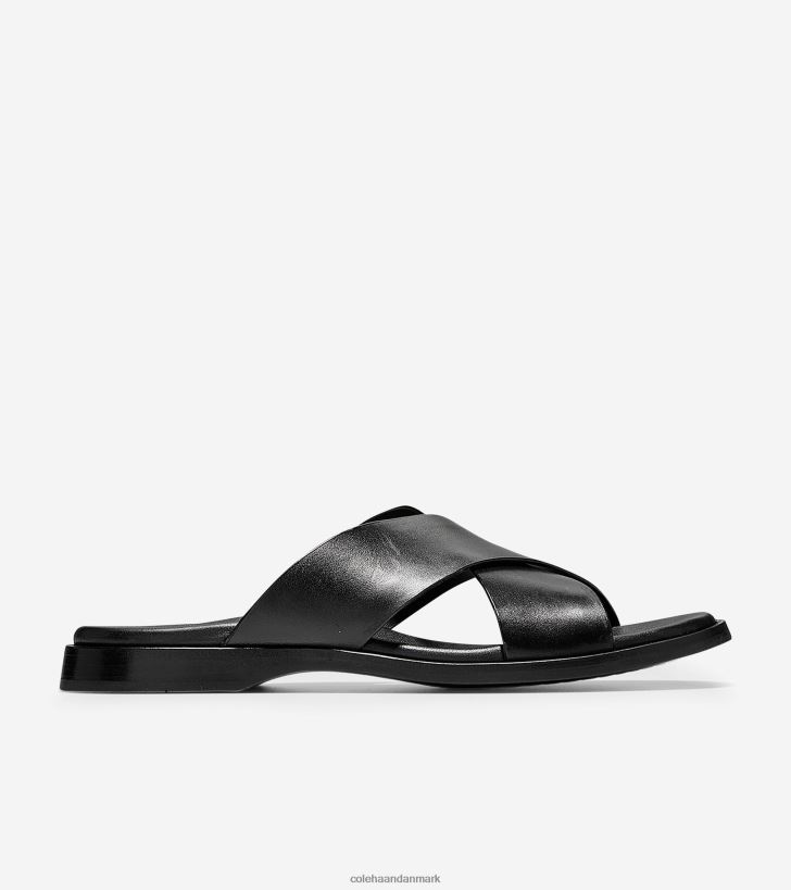 Cole Haan goldwyn 2.0 sandal på kryds og tværs sort glat PPZZ2D341 Mænd fodtøj