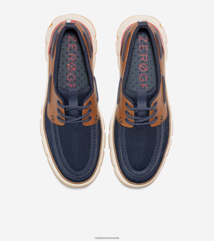 Cole Haan 4.zerogrand regatta bådsko marineblå blazer-britisk tan-elfenben PPZZ2D257 Mænd fodtøj