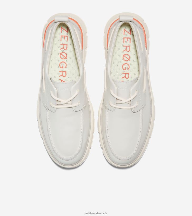 Cole Haan 4.zerogrand regatta bådsko sølv birk-elfenben-skarlagenrød orange PPZZ2D254 Mænd fodtøj