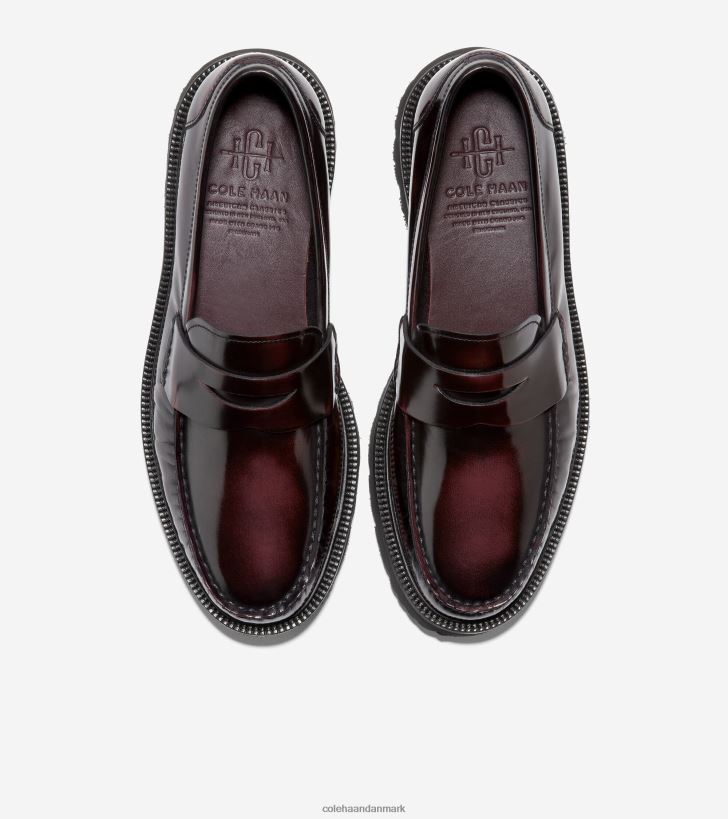 Cole Haan amerikanske klassikere penny loafer dyb bordeaux-sort PPZZ2D376 Mænd fodtøj
