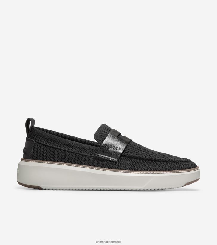 Cole Haan grandpro topspin penny loafer sort-sølv birk stitchlite PPZZ2D321 Mænd fodtøj