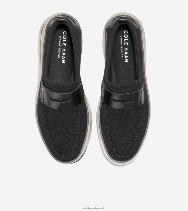 Cole Haan grandpro topspin penny loafer sort-sølv birk stitchlite PPZZ2D321 Mænd fodtøj