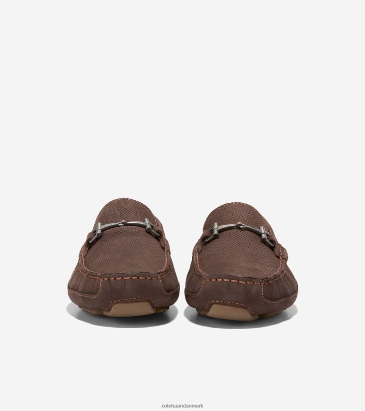 Cole Haan wyatt bit driver mørk chokolade-gummi PPZZ2D357 Mænd fodtøj