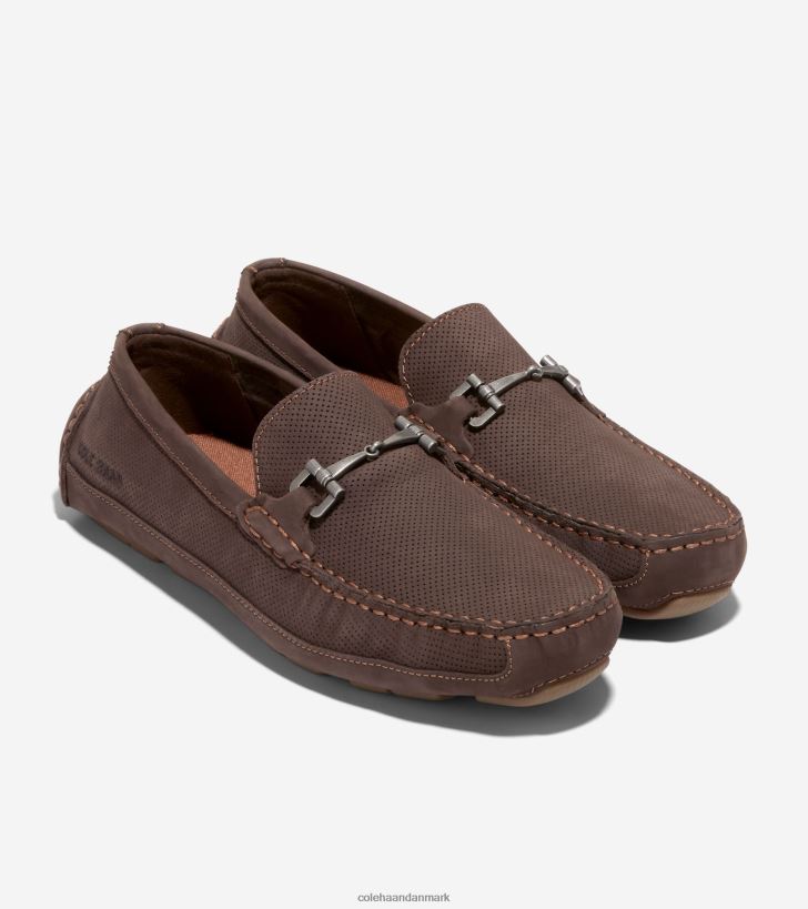 Cole Haan wyatt bit driver mørk chokolade-gummi PPZZ2D357 Mænd fodtøj