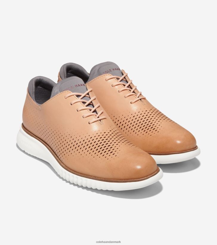 Cole Haan 2.zerogrand laser vingespids oxford bleget tan-city skyline-elfenben PPZZ2D267 Mænd fodtøj