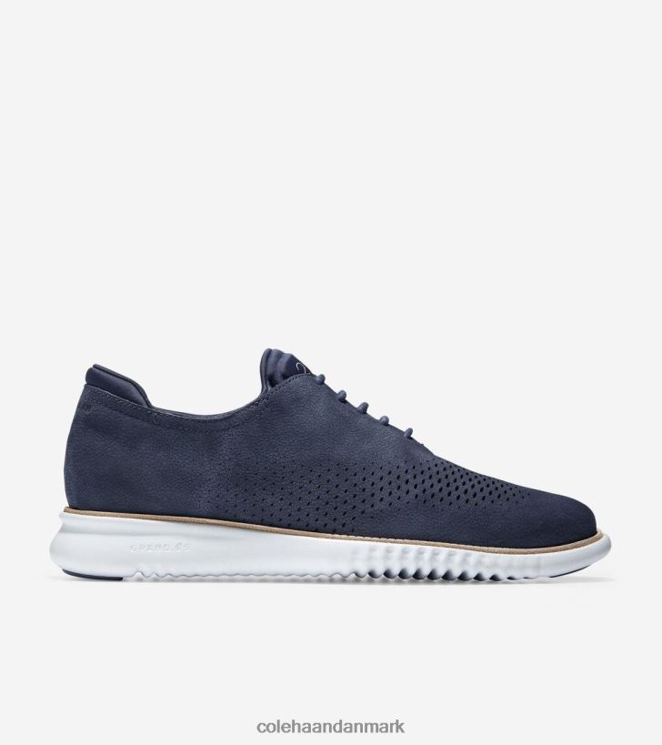 Cole Haan 2.zerogrand laser vingespids oxford marineblå nubuck PPZZ2D271 Mænd fodtøj