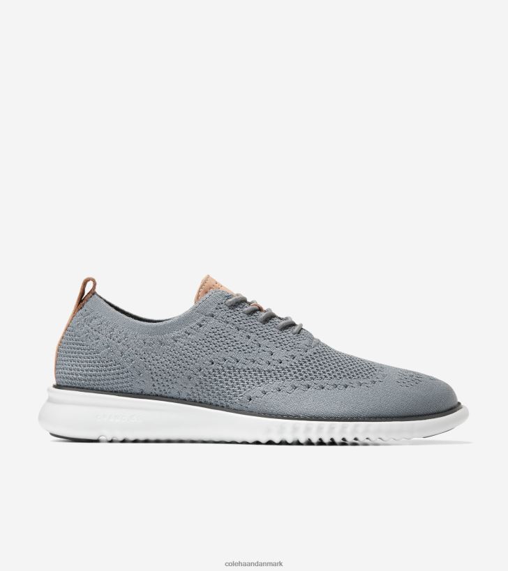 Cole Haan 2.zerogrand oxford hvid-jernsten PPZZ2D273 Mænd fodtøj