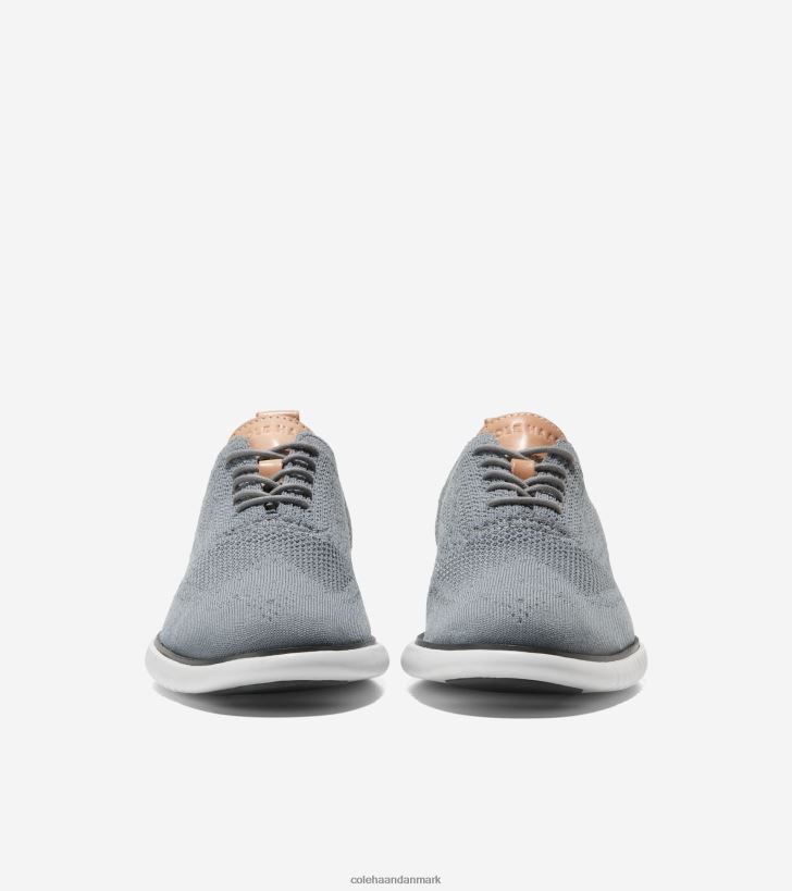 Cole Haan 2.zerogrand oxford hvid-jernsten PPZZ2D273 Mænd fodtøj
