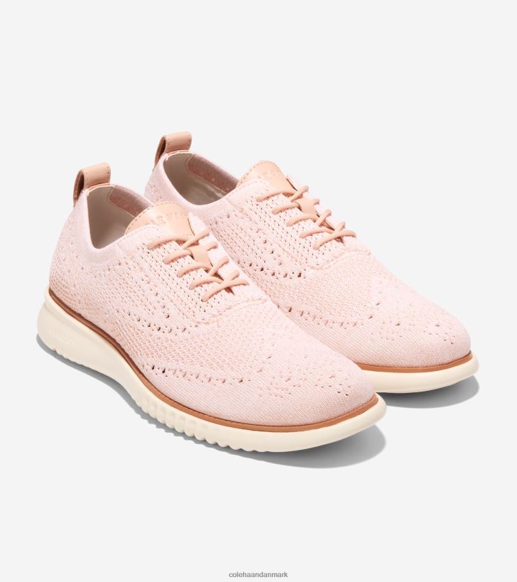 Cole Haan 2.zerogrand vingespids oxford optisk hvid-naturlig tan-elfenben stitchlite PPZZ2D272 Mænd fodtøj