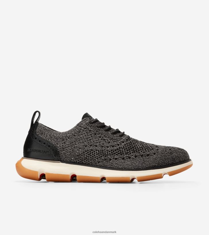 Cole Haan 4.zerogrand oxford sort-elfenben-gum stitchlite PPZZ2D362 Mænd fodtøj