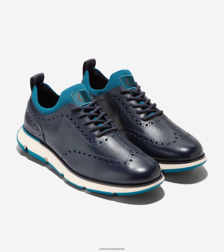 Cole Haan 4.zerogrand vingespids oxford marineblå blazer-marokkansk blå PPZZ2D369 Mænd fodtøj