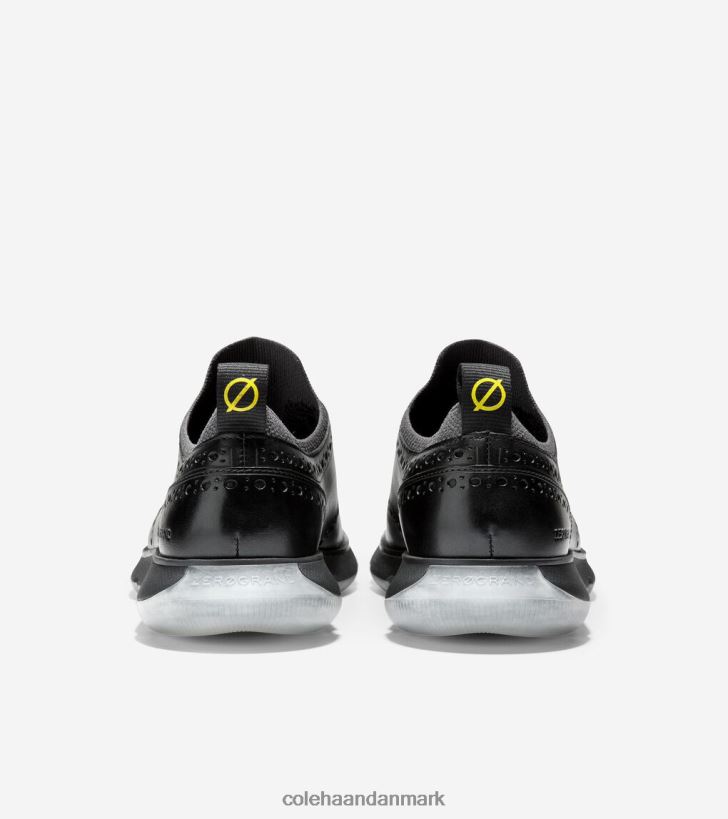 Cole Haan 4.zerogrand vingespids oxford sort PPZZ2D372 Mænd fodtøj