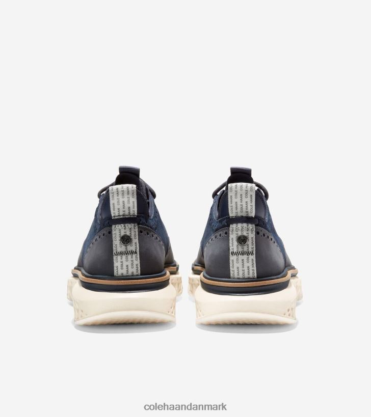 Cole Haan 5.zerogrand vingespids oxford marineblå blazer-elfenben PPZZ2D300 Mænd fodtøj