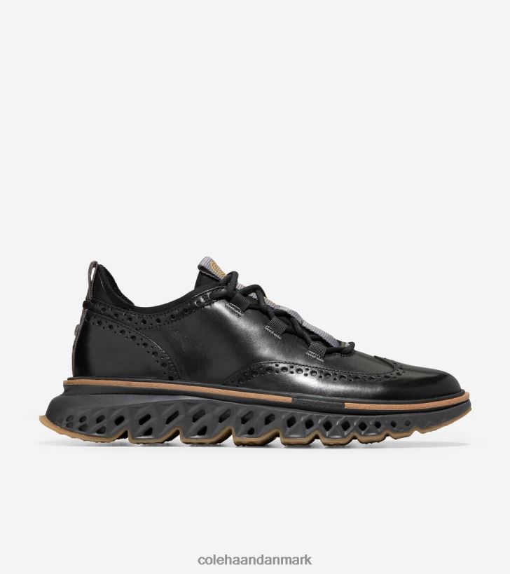 Cole Haan 5.zerogrand vingespids oxford sort-fortov-stormsky PPZZ2D301 Mænd fodtøj