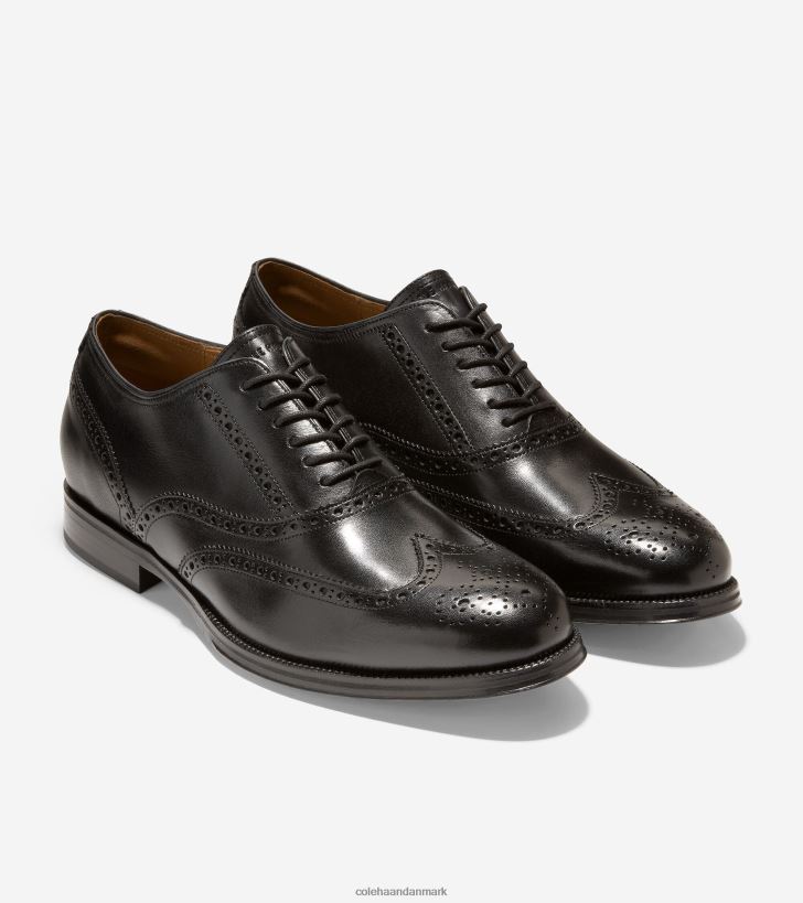 Cole Haan moderne klassikere oxford vingespids sort PPZZ2D430 Mænd fodtøj