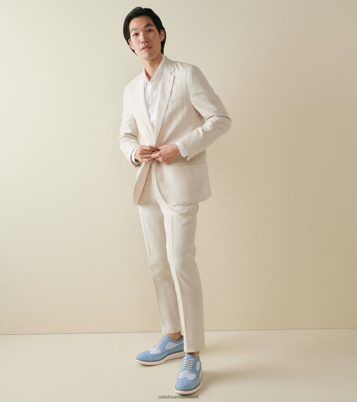 Cole Haan originalgrand remastered longwing oxford blå klokke seersucker PPZZ2D288 Mænd fodtøj
