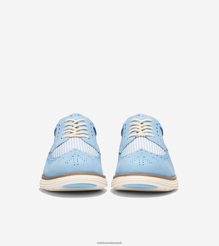 Cole Haan originalgrand remastered longwing oxford blå klokke seersucker PPZZ2D288 Mænd fodtøj
