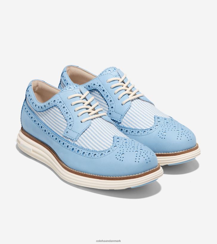 Cole Haan originalgrand remastered longwing oxford blå klokke seersucker PPZZ2D288 Mænd fodtøj