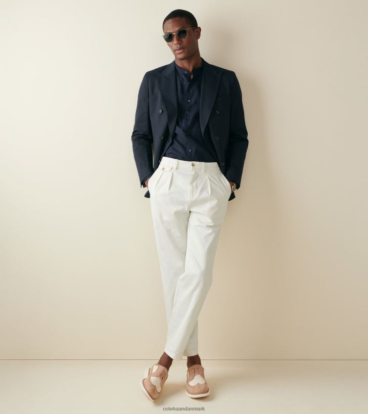 Cole Haan originalgrand remastered longwing oxford sesam seersucker-elfenben PPZZ2D323 Mænd fodtøj