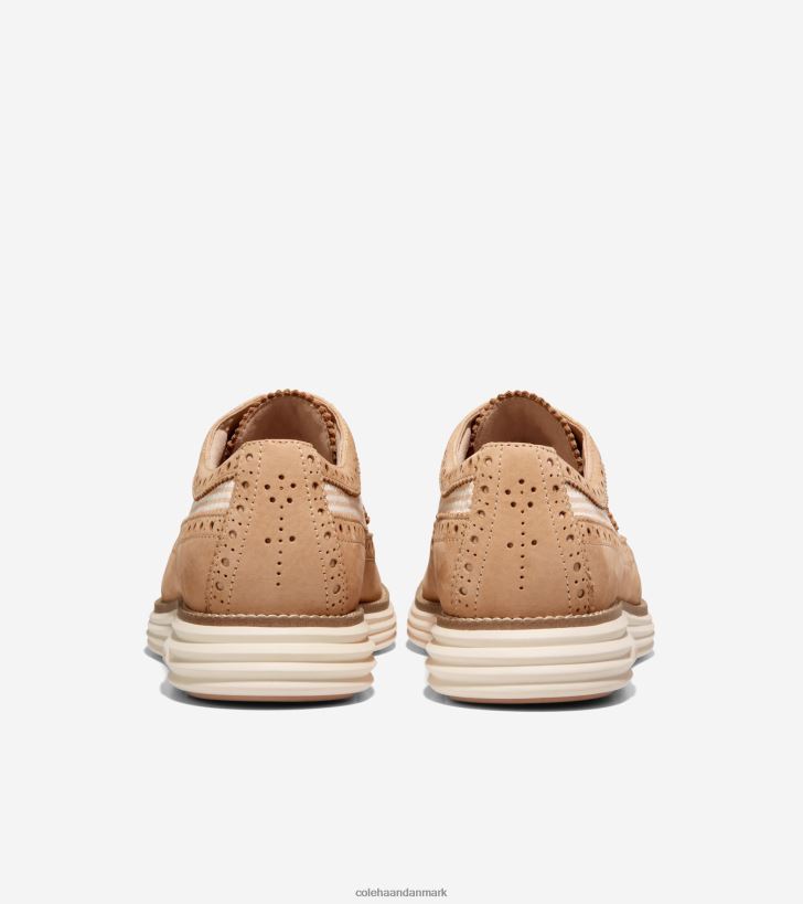 Cole Haan originalgrand remastered longwing oxford sesam seersucker-elfenben PPZZ2D323 Mænd fodtøj