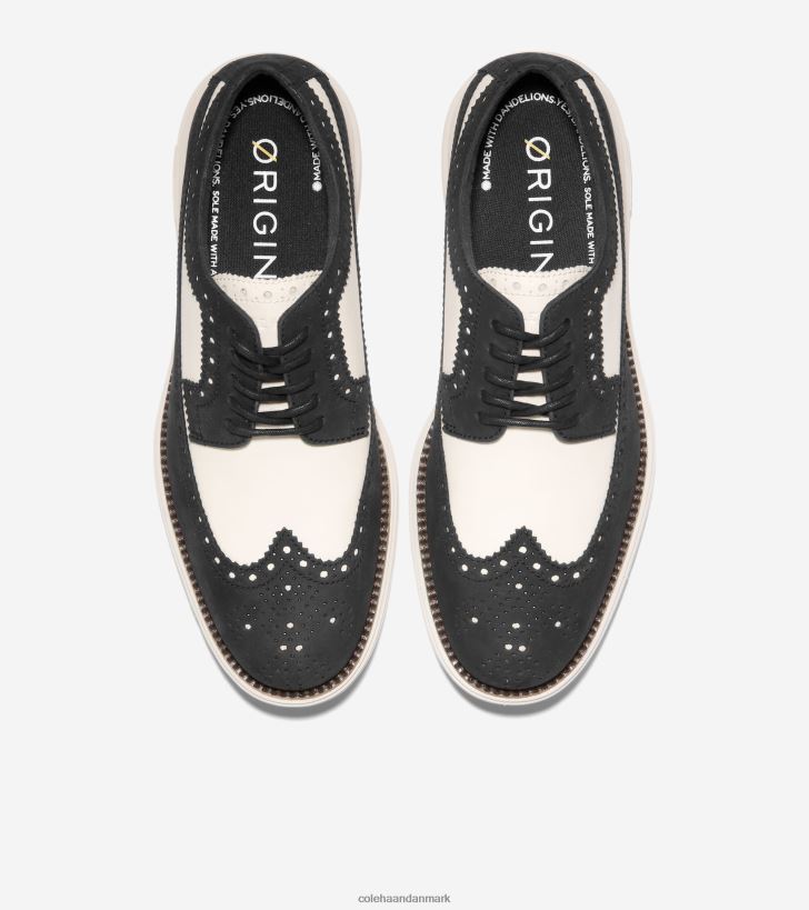 Cole Haan originalgrand remastered longwing oxford sort-elfenben PPZZ2D326 Mænd fodtøj