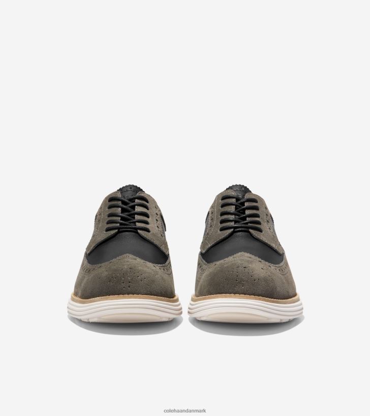 Cole Haan originalgrand remastered longwing oxford stille storm-sort-elfenben PPZZ2D327 Mænd fodtøj