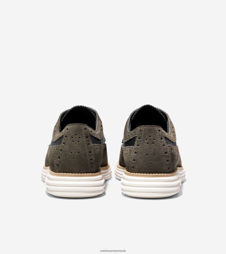 Cole Haan originalgrand remastered longwing oxford stille storm-sort-elfenben PPZZ2D327 Mænd fodtøj