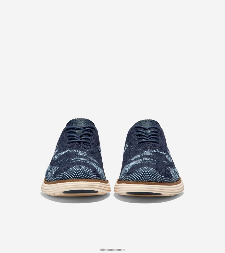 Cole Haan originalgrand remastered wingtip oxford blå klokke-marineblå blazer camo stitchlite PPZZ2D445 Mænd fodtøj