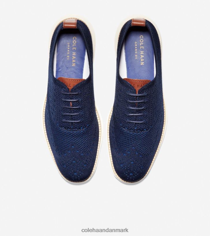 Cole Haan originalgrand vingespids oxford marineblå stitchlite-elfenben PPZZ2D391 Mænd fodtøj