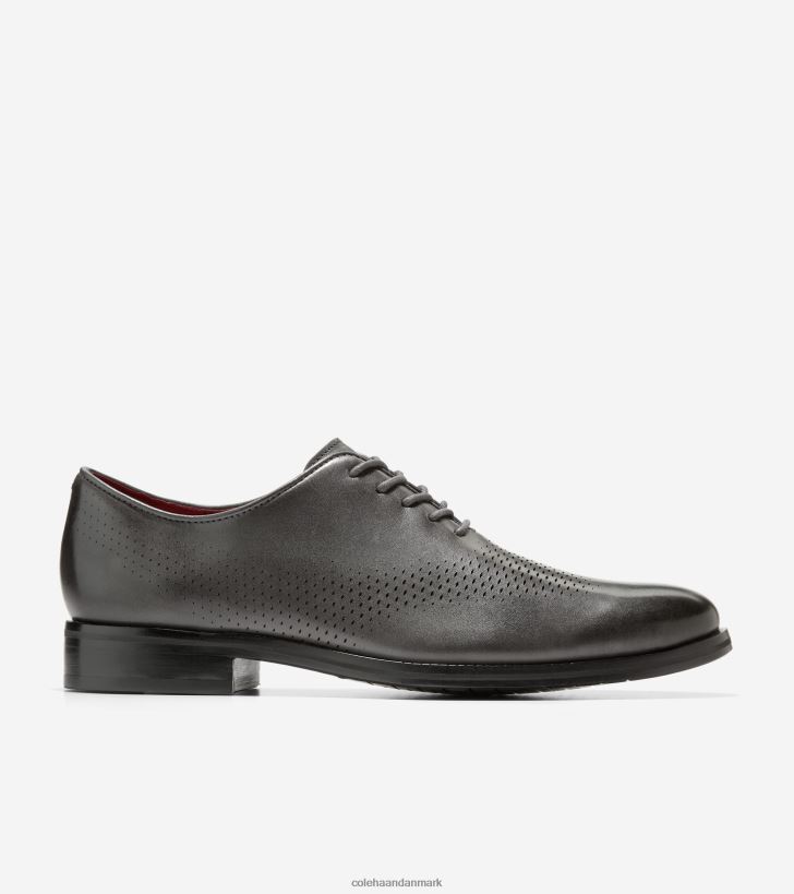 Cole Haan washington grand laser vingespids oxford grå nålestribe PPZZ2D423 Mænd fodtøj