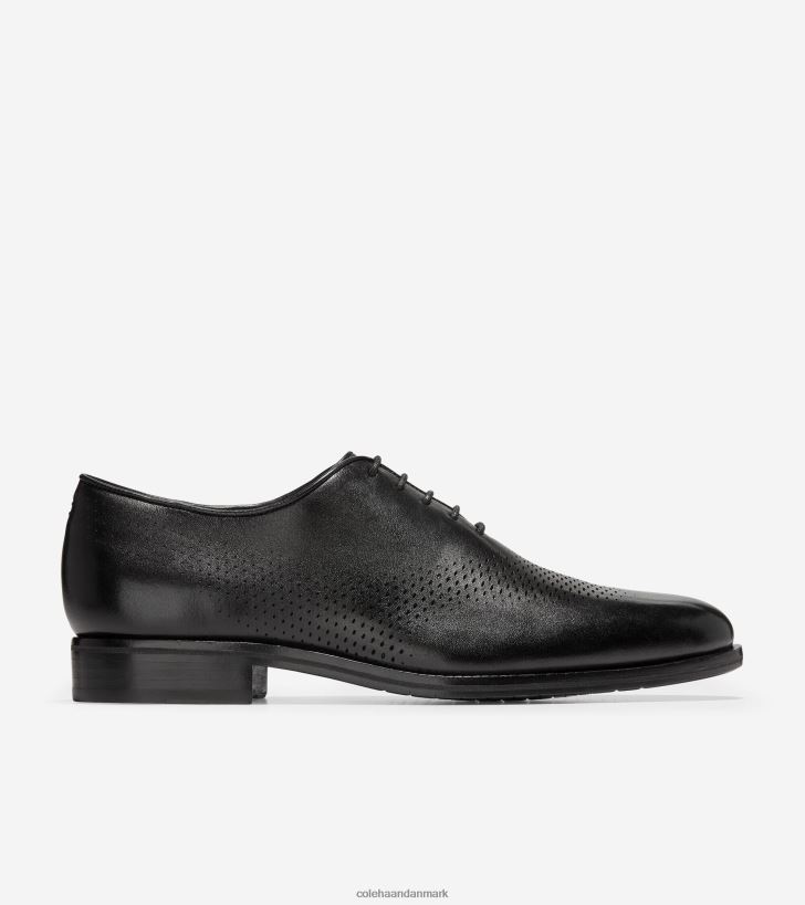 Cole Haan washington grand laser vingespids oxford sort læder PPZZ2D419 Mænd fodtøj