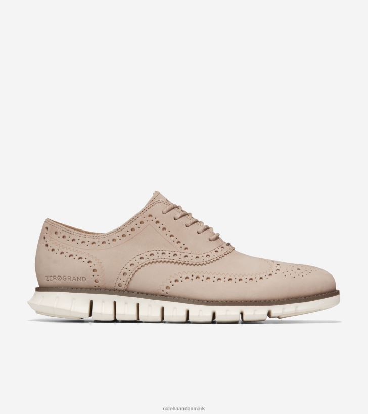Cole Haan zerogrand vingespids oxford klit nubuck-trøffel-elfenben PPZZ2D394 Mænd fodtøj