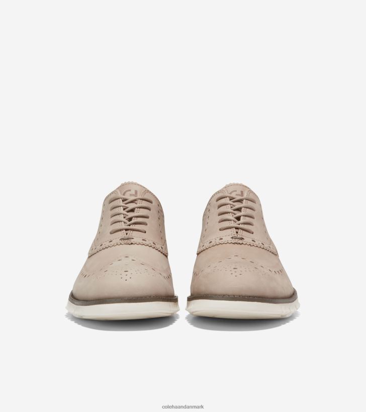 Cole Haan zerogrand vingespids oxford klit nubuck-trøffel-elfenben PPZZ2D394 Mænd fodtøj