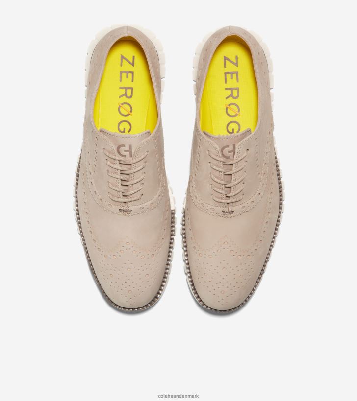 Cole Haan zerogrand vingespids oxford klit nubuck-trøffel-elfenben PPZZ2D394 Mænd fodtøj