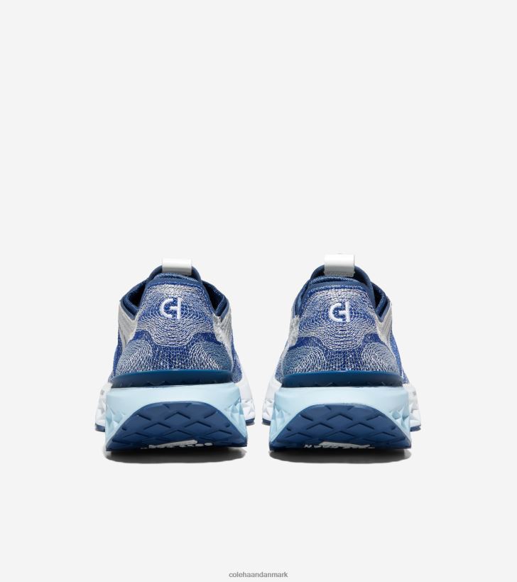 Cole Haan 5.zerogrand embrostitch løbesko lapis blå-guld fusion-optik hvid PPZZ2D459 Mænd fodtøj