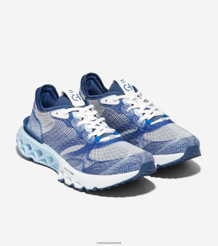Cole Haan 5.zerogrand embrostitch løbesko lapis blå-guld fusion-optik hvid PPZZ2D459 Mænd fodtøj