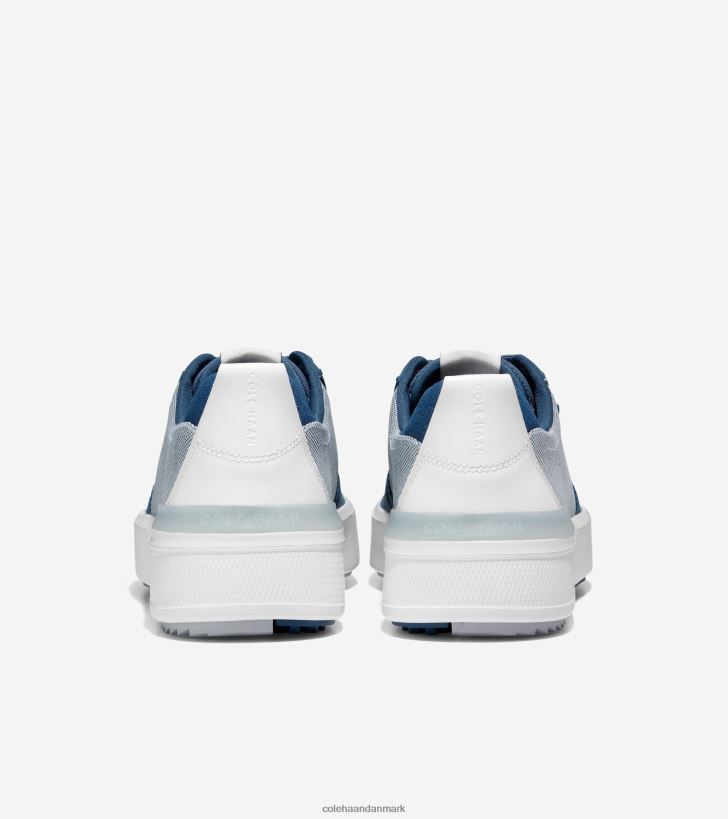 Cole Haan grandpro crew golfsko ensign blå-optisk hvid-mikro-chip PPZZ2D403 Mænd fodtøj