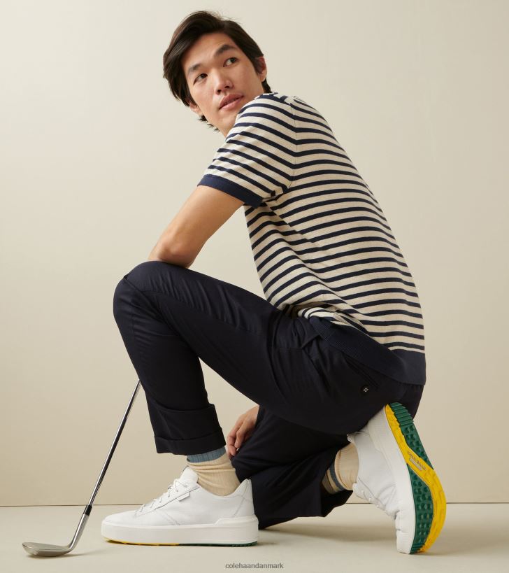 Cole Haan grandpro crew golfsko hvidt læder-aventurin PPZZ2D405 Mænd fodtøj