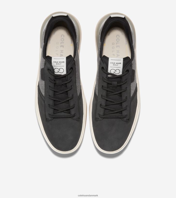 Cole Haan grandpro crew golfsko sort hvid PPZZ2D404 Mænd fodtøj