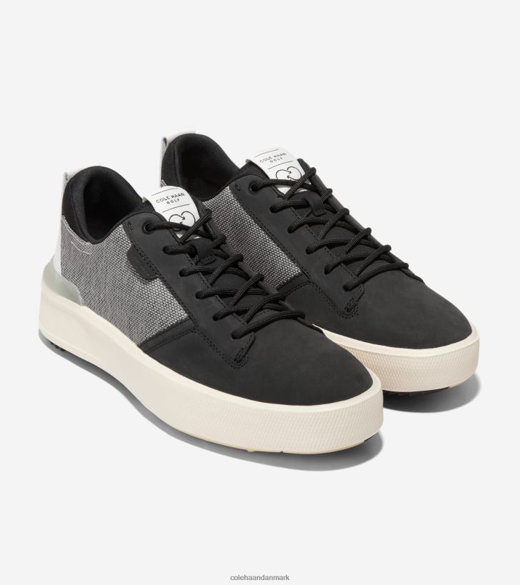 Cole Haan grandpro crew golfsko sort hvid PPZZ2D404 Mænd fodtøj